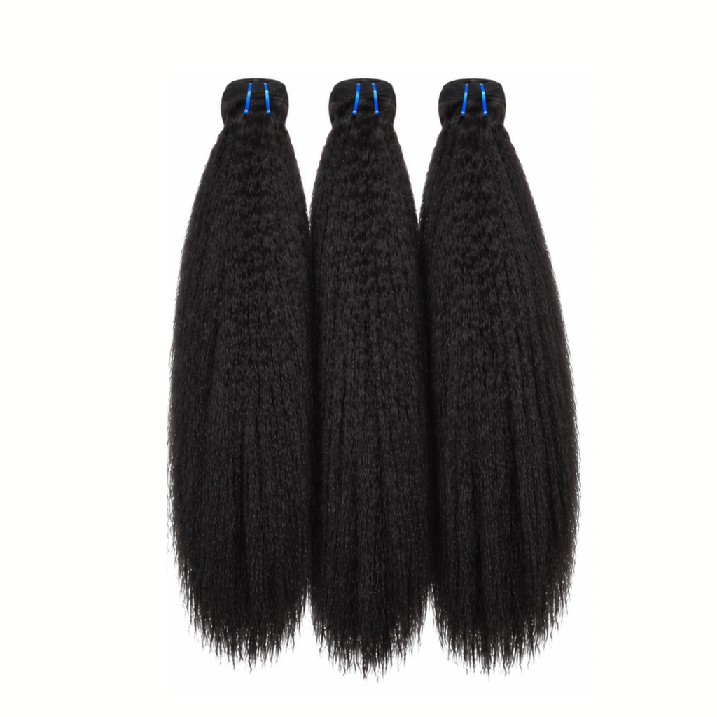 Aby Hair AfroKinky Straight Bundles 100% Human Virgin Hair