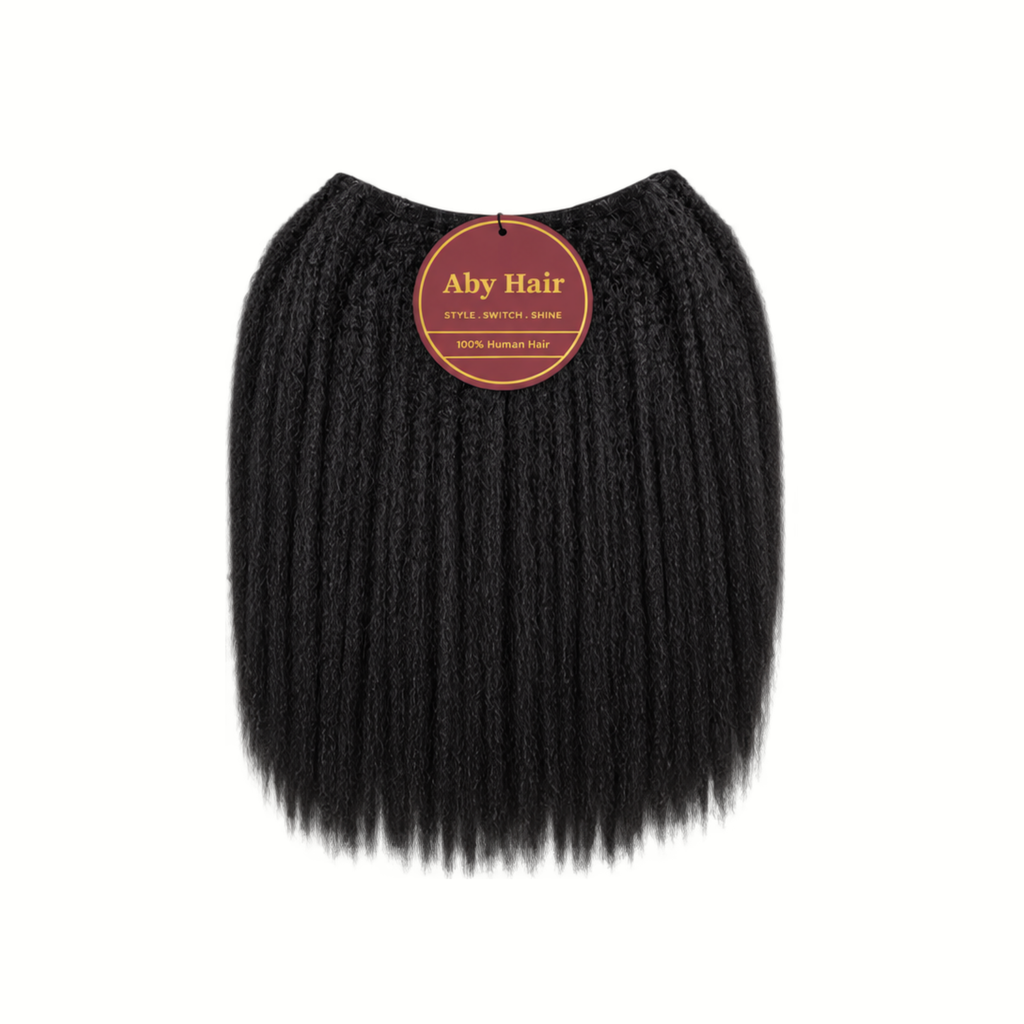 Aby Hair AfroKinky Straight Bundles 100% Human Virgin Hair