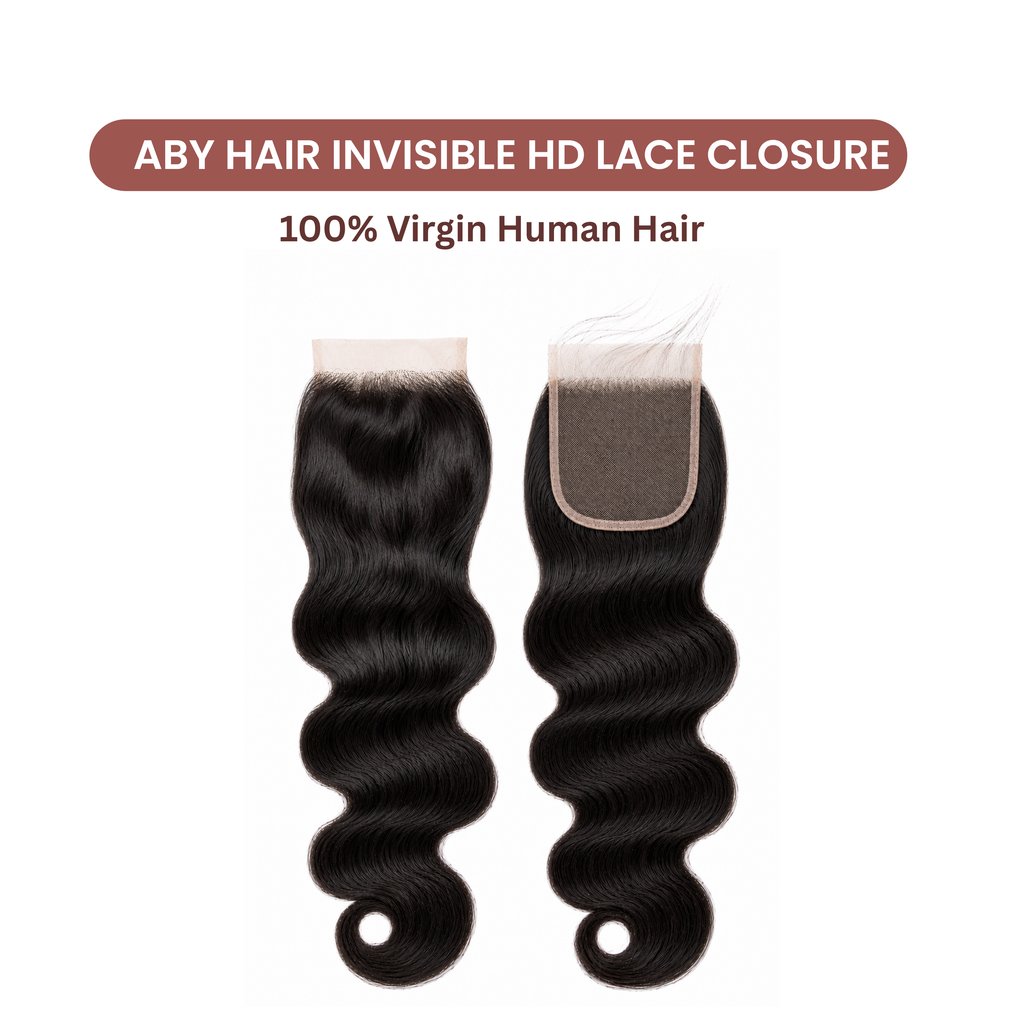 Invisible HD Lace Closure – Undetectable Hairline, 100% Virgin Hair