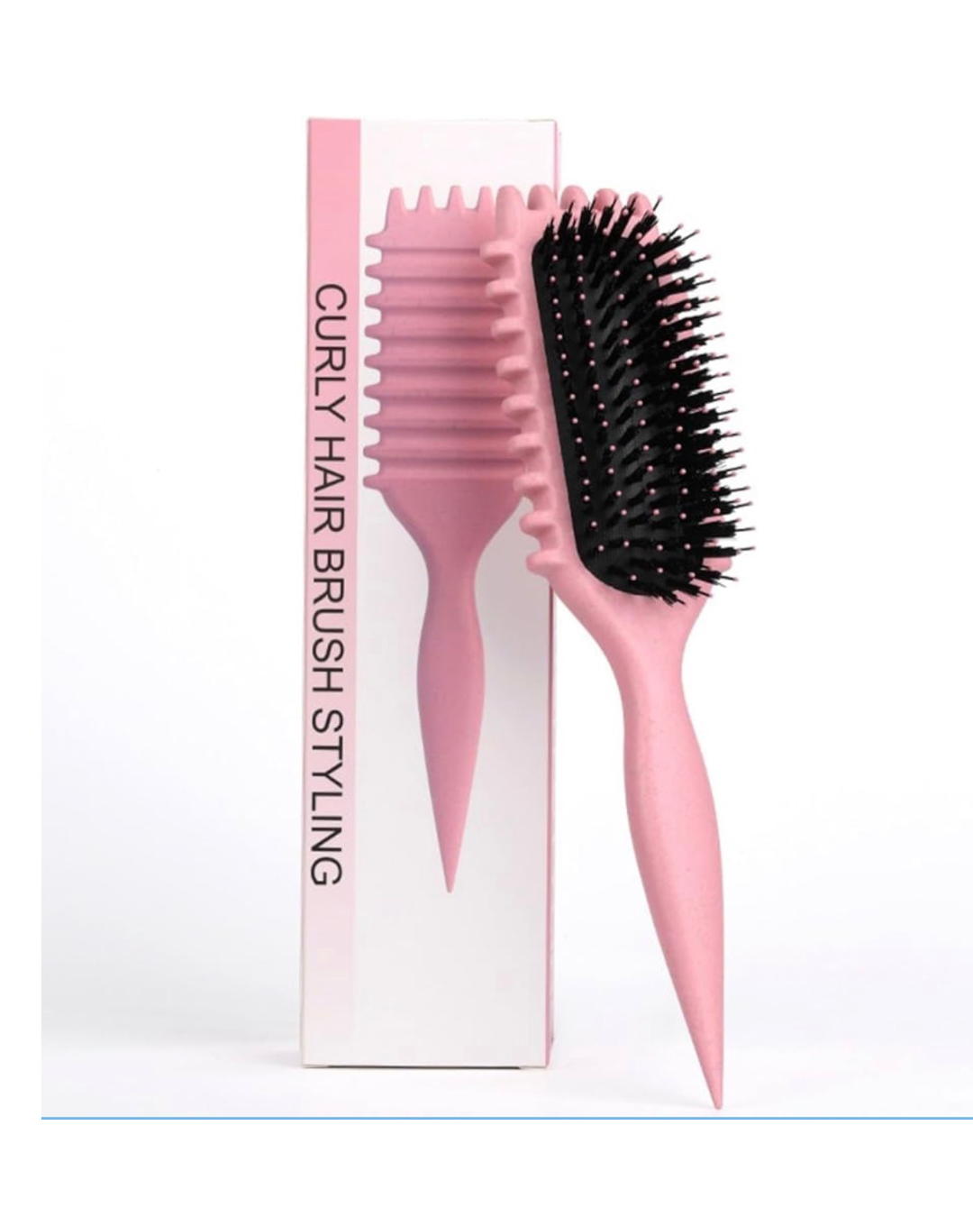 Curly Hair Styling Brush with Sectioning Tail Detangling & Curl