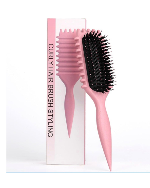 Curly Hair Styling Brush with Sectioning Tail Detangling & Curl