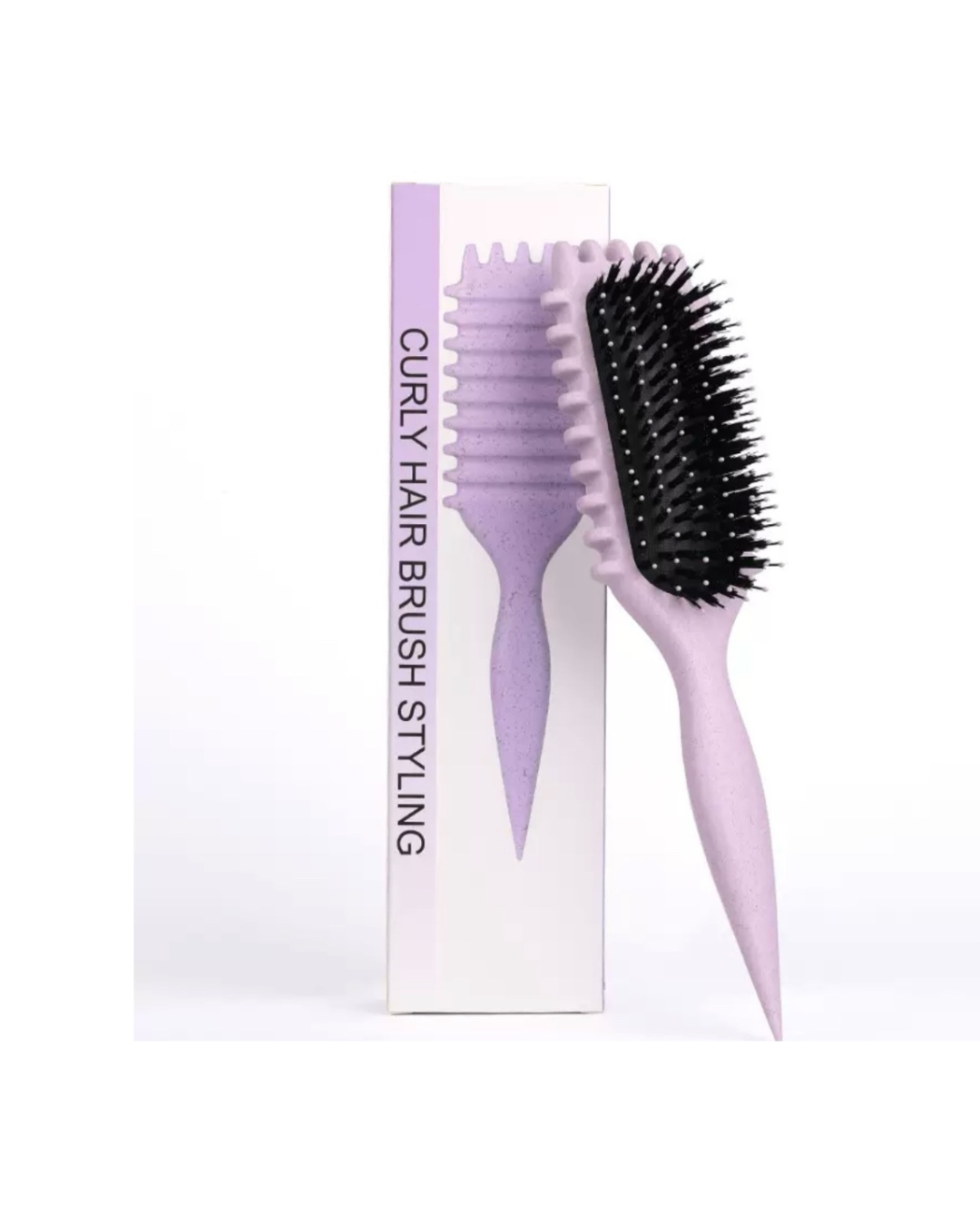 Curly Hair Styling Brush with Sectioning Tail Detangling & Curl