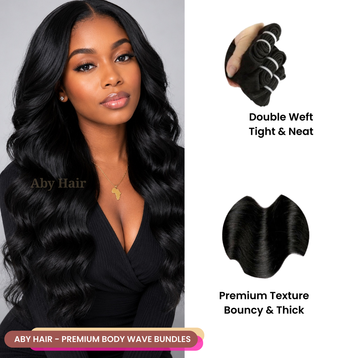Bouncy Body Wave Bundles – Double Drawn 12A Virgin Hair