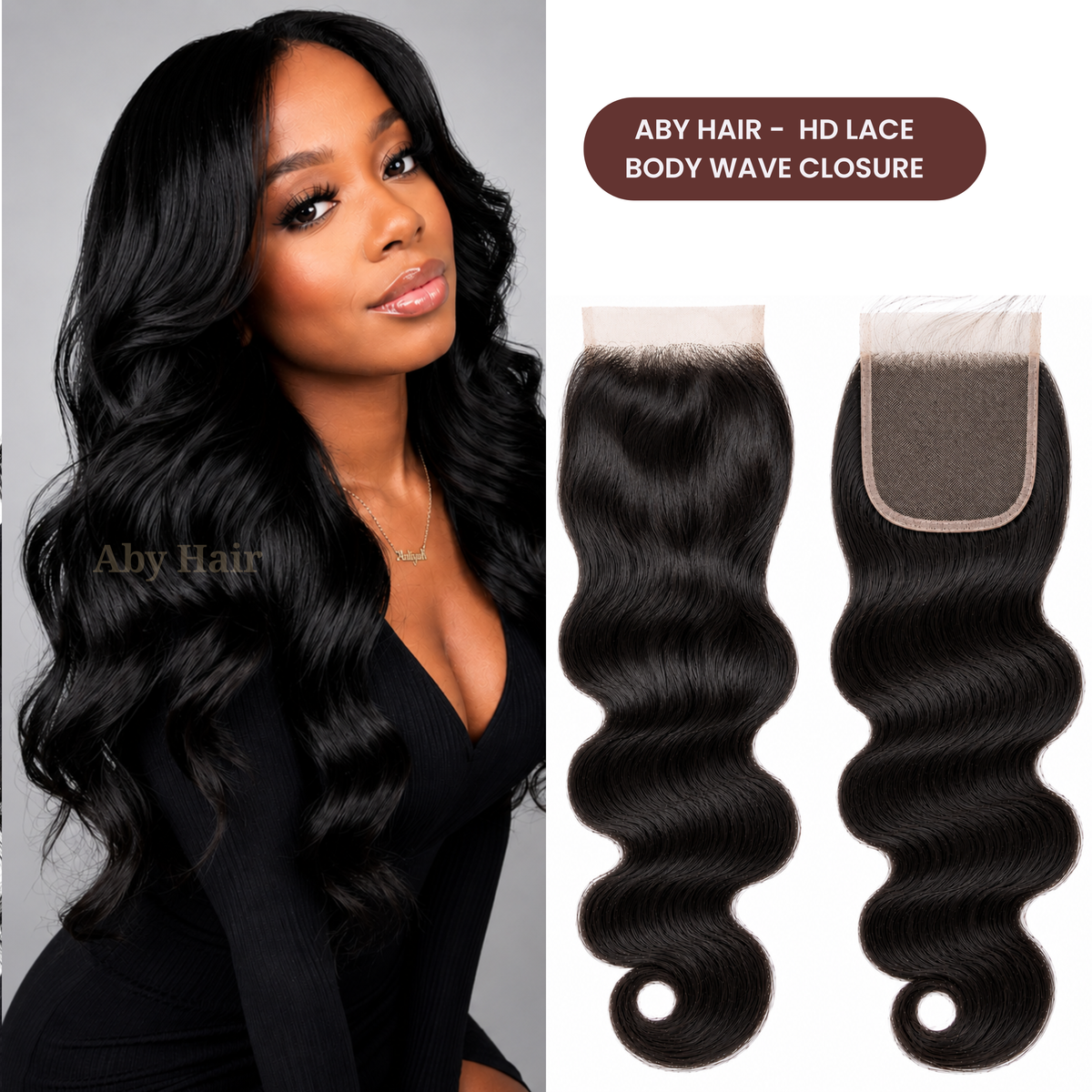Invisible HD Lace Closure – Undetectable Hairline, 100% Virgin Hair