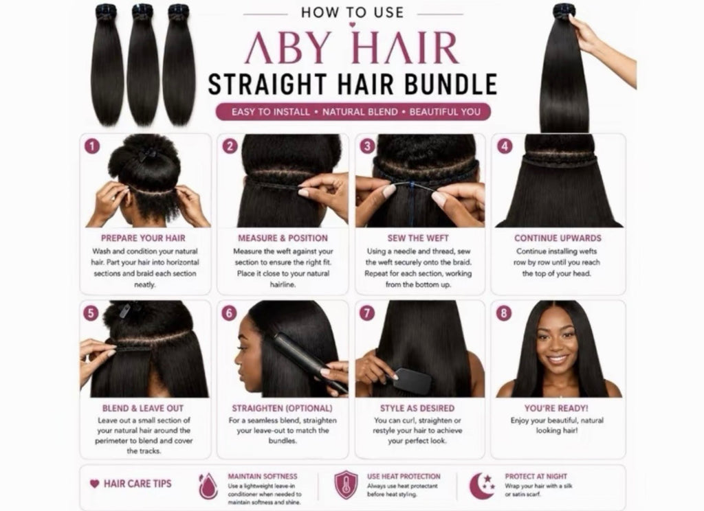 Silky Straight Bundles – 100% Virgin Vietnamese Hair, Zero Shedding